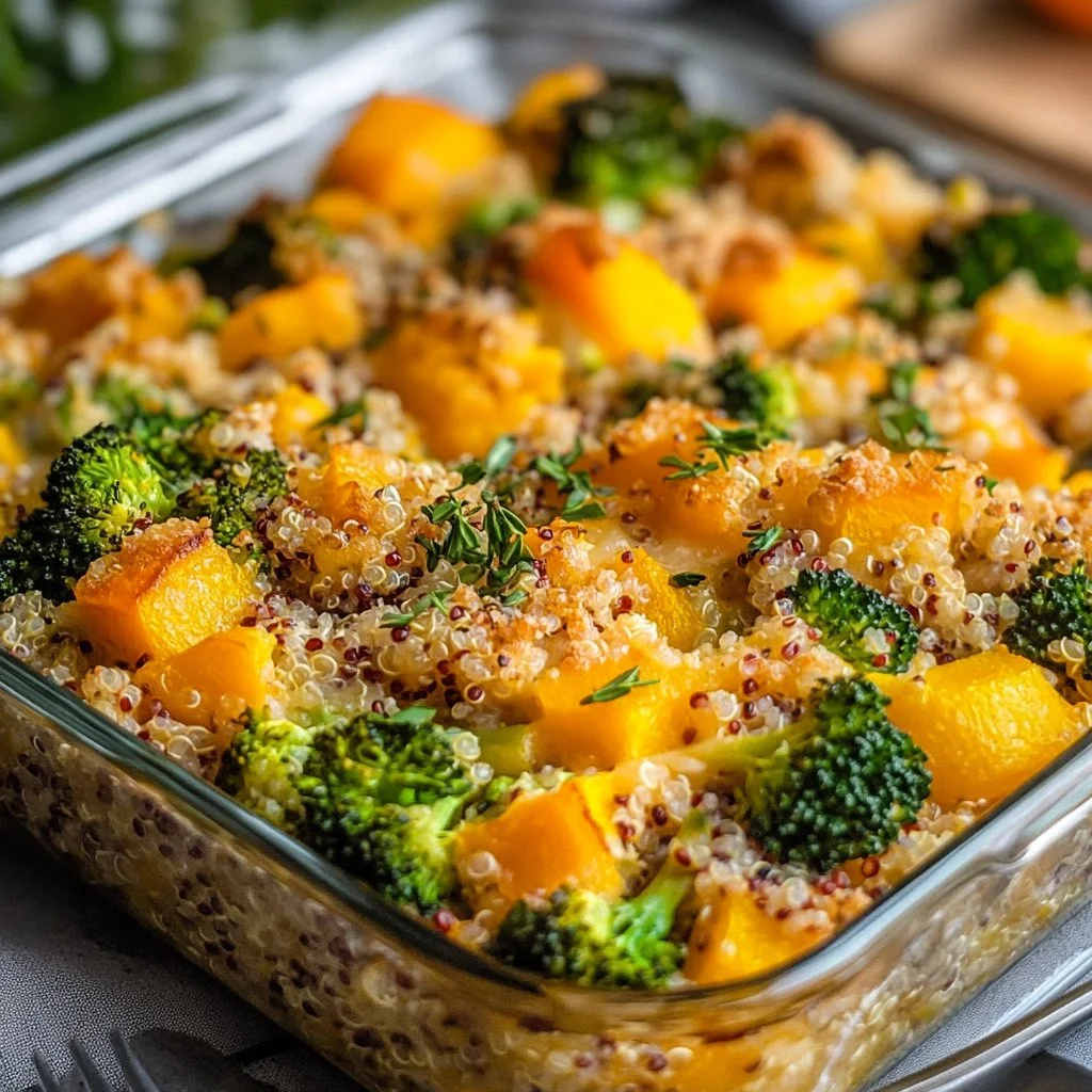 Casserole de quinoa aux légumes et fromage, plat délicieux et nutritif