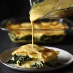 Casserole of spinach and potatoes