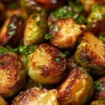 Choux de Bruxelles rôtis à l'ail et au parmesan