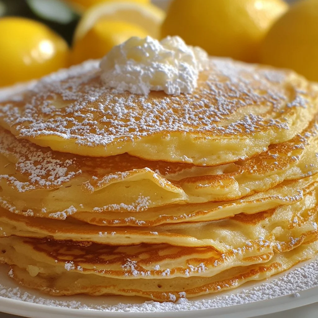 Crêpes aux pommes moelleuses garnies de morceaux de pommes caramélisées
