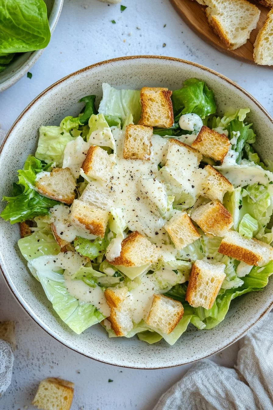 Recette de la vinaigrette originale pour salade César