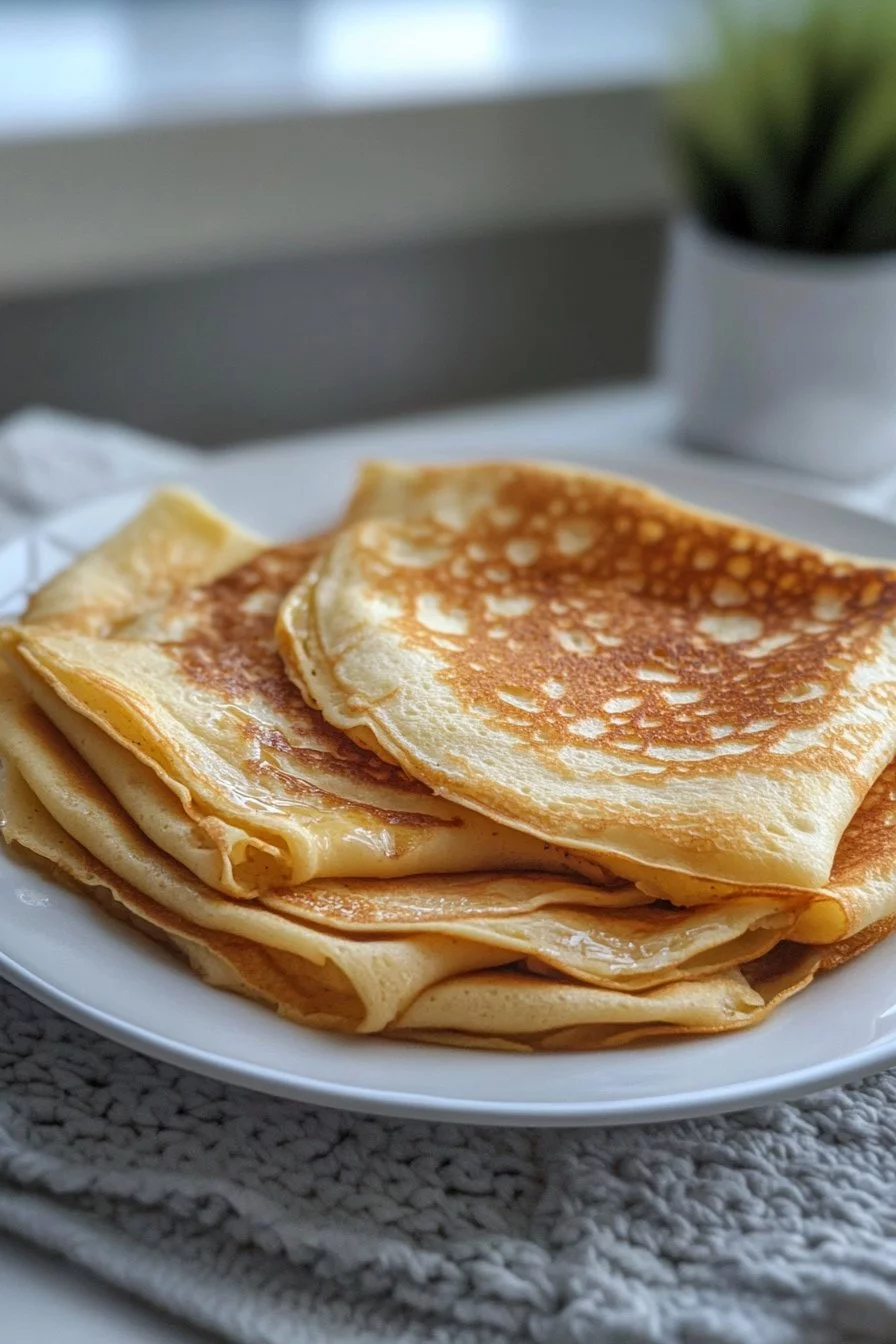 Crêpes aux pommes rapides et moelleuses