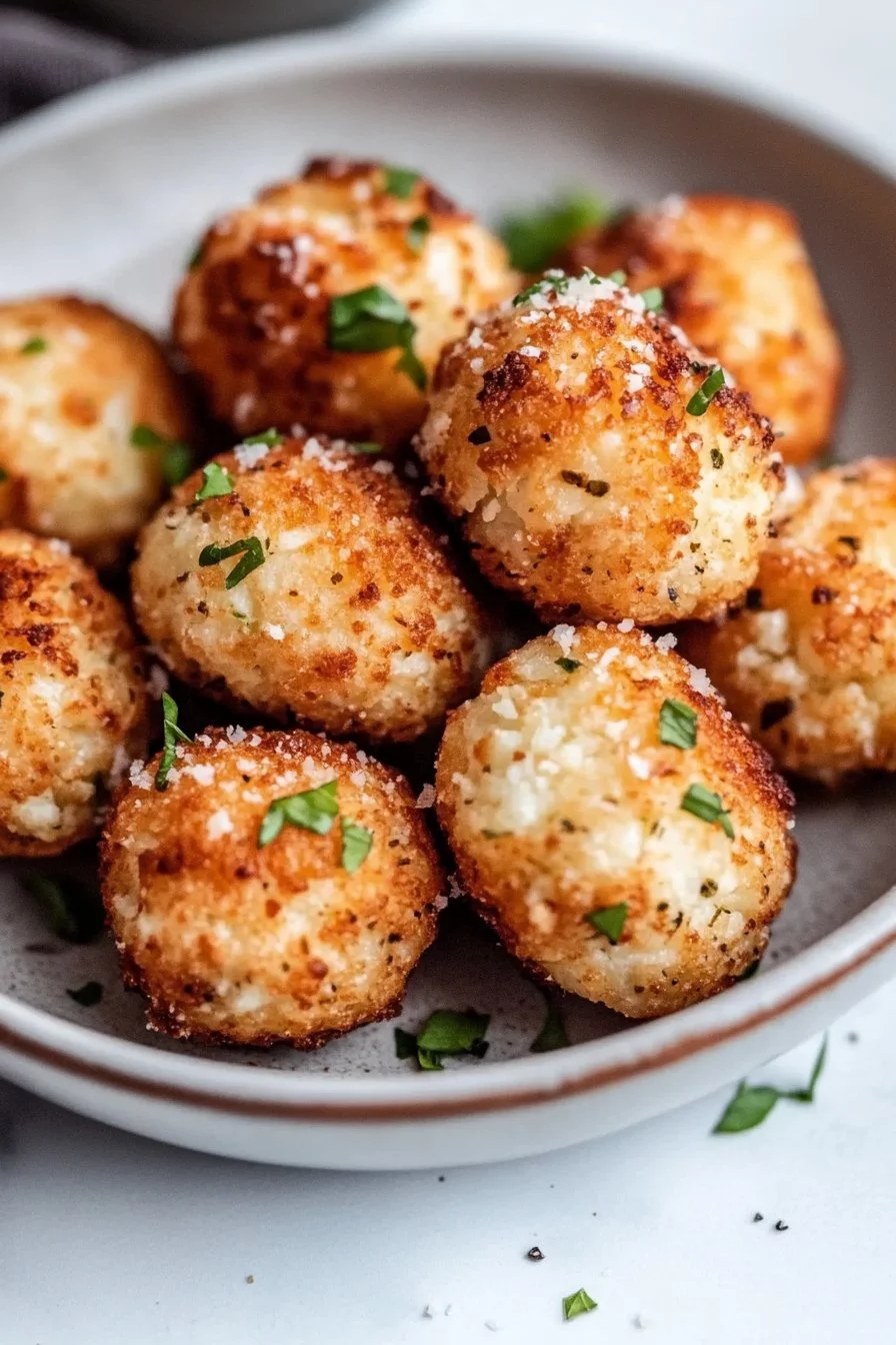 Baked Cauliflower Parmesan Balls