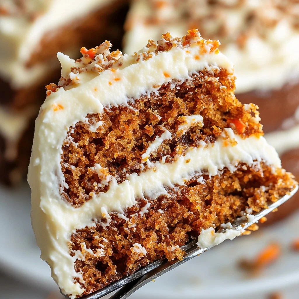 Gâteau à la carotte sans œufs, moelleux et savoureux, parfait pour les gourmets.