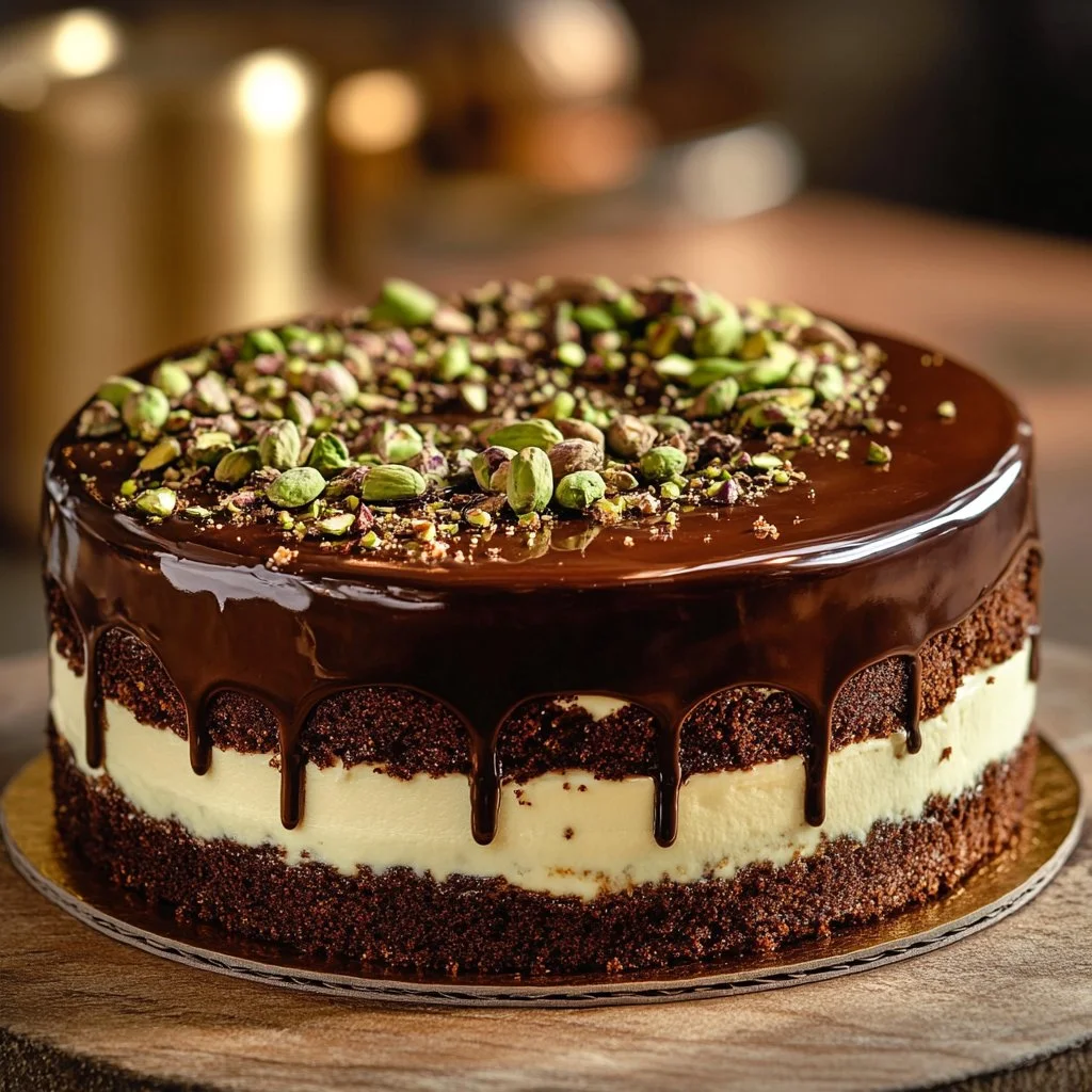 Gâteau au chocolat de Dubaï, un dessert moelleux et succulent.