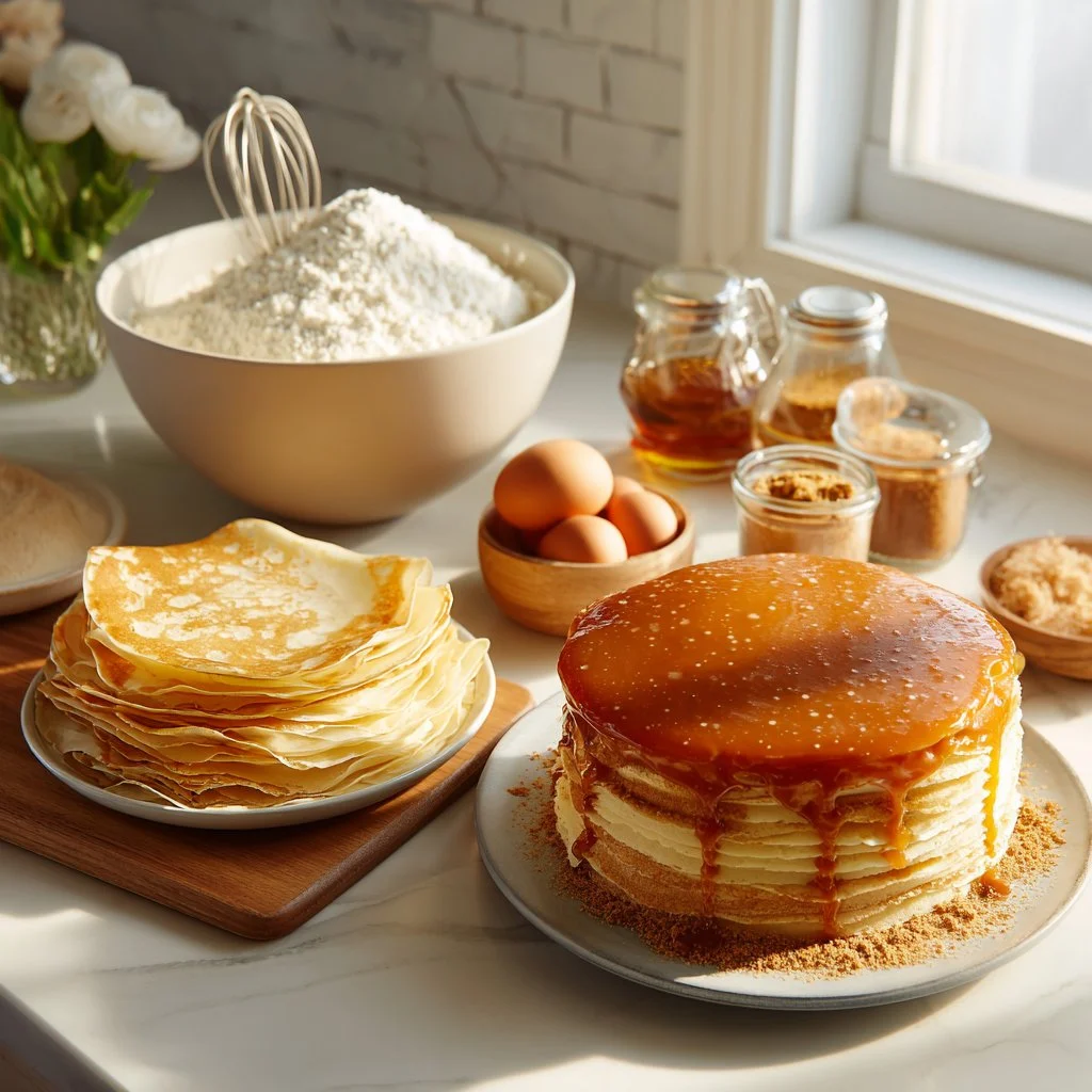 Gâteau de Crêpes Vanille & Spéculoos, dessert crémeux et savoureux