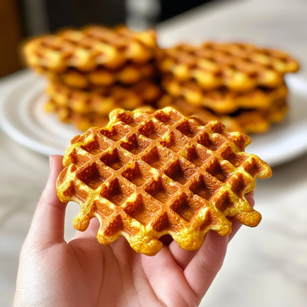 Gaufres de patate douce paléo, saines et gourmandes, servies avec des fruits frais.