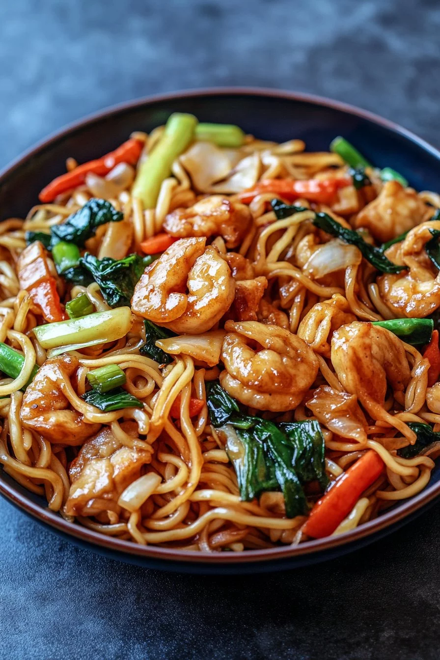 Recette de nouilles sautées simples