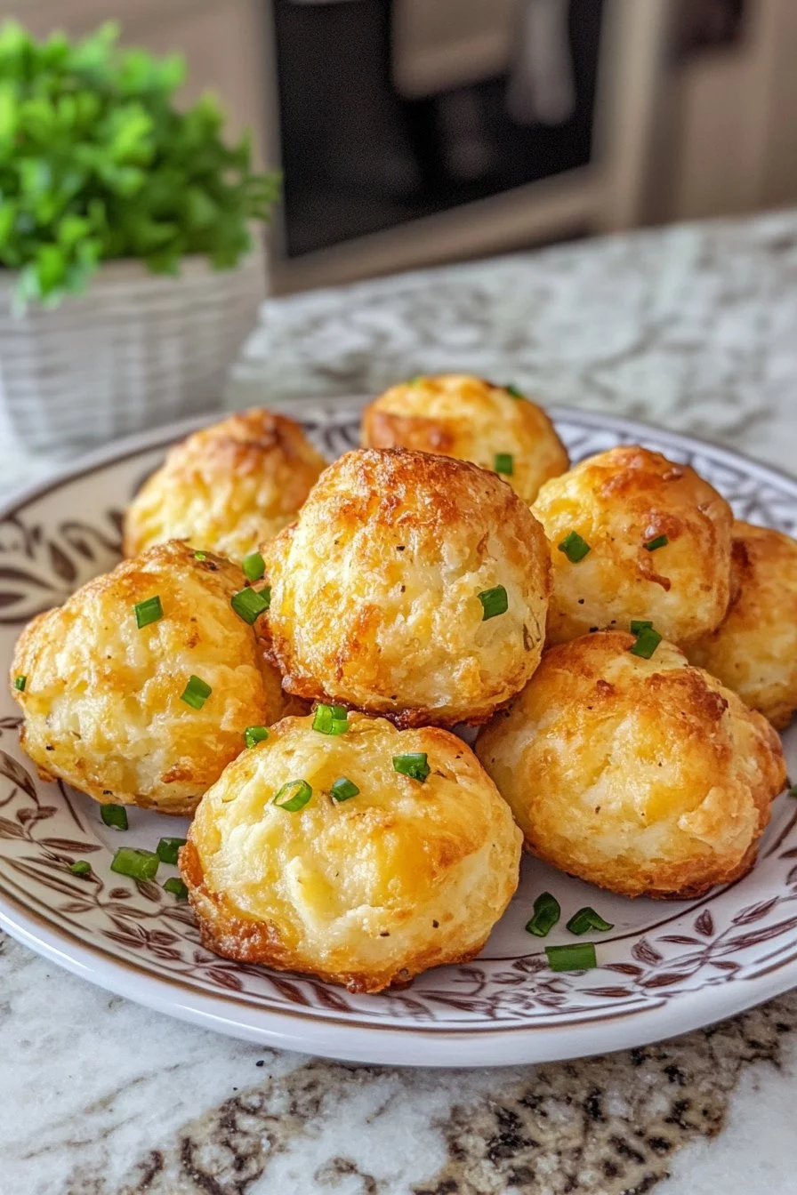 Boulettes de fromage de pommes de terre écrasées