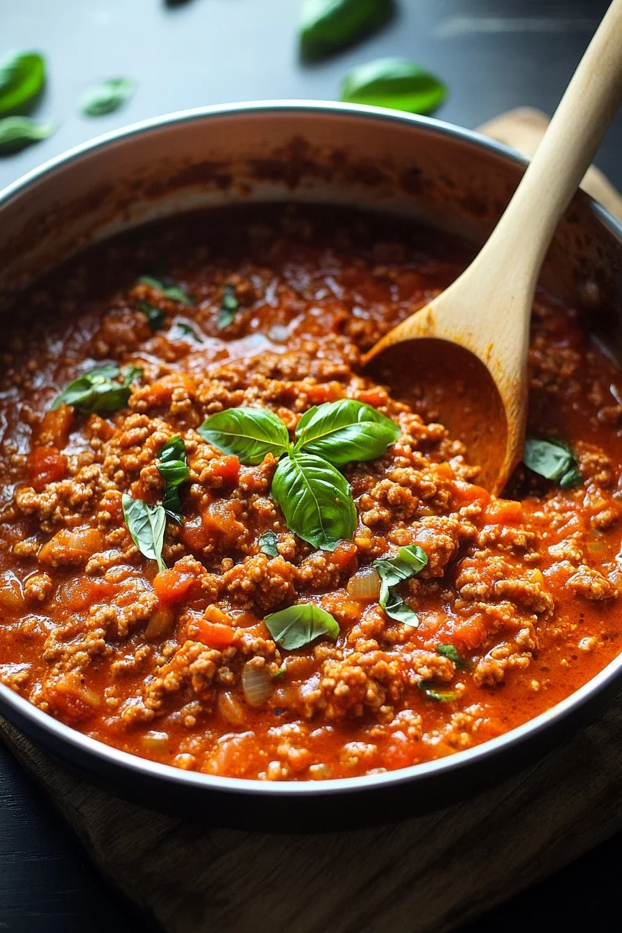 Sauce bolognaise traditionnelle