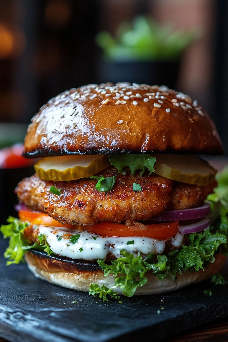Burger au poulet