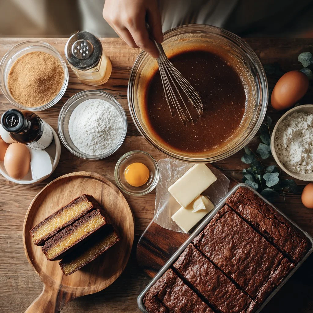 Brookies délicieux, mélange de brownies et cookies faits maison