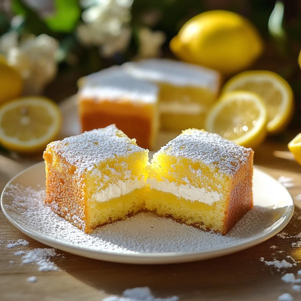 Moelleux au Citron, un délicieux gâteau tendre et acidulé.
