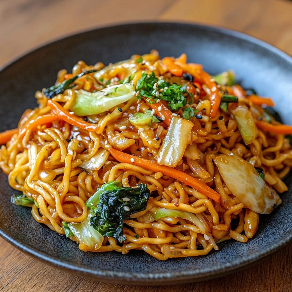 Nouilles Lo Mein faciles à préparer en 15 minutes