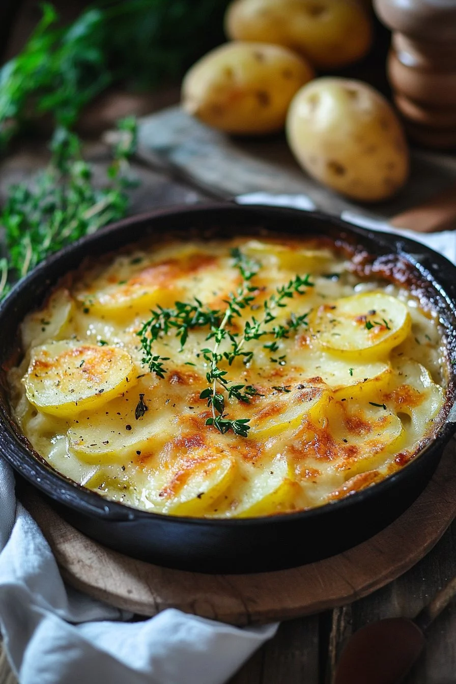 Gratin de pommes de terre à la raclette