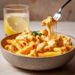 Pâtes au poulet crémeux