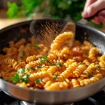 Pâtes aux crevettes roses - Sauce rose italienne