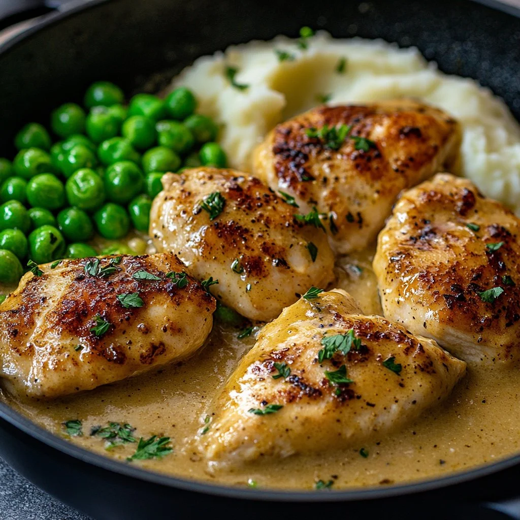 Poulet Ranch savoureux préparé avec des ingrédients frais et authentiques