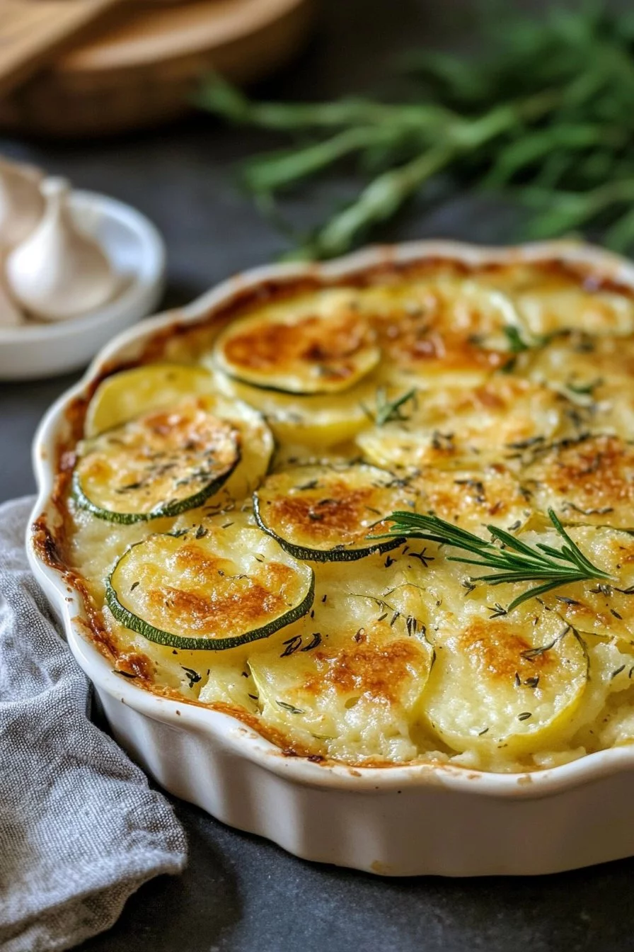 Gratin de pommes de terre et de courgettes