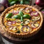 Quiche au Chou-Fleur et Oignon Rouge