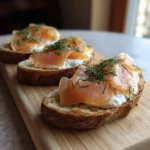 Sandwiches of Soft Bread with Smoked Salmon