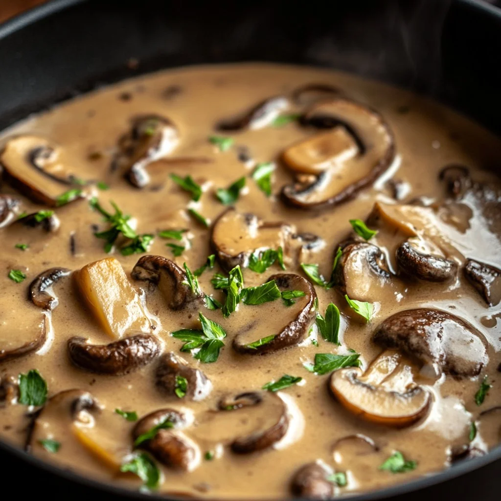 Sauce crémeuse aux champignons pour accompagner vos plats
