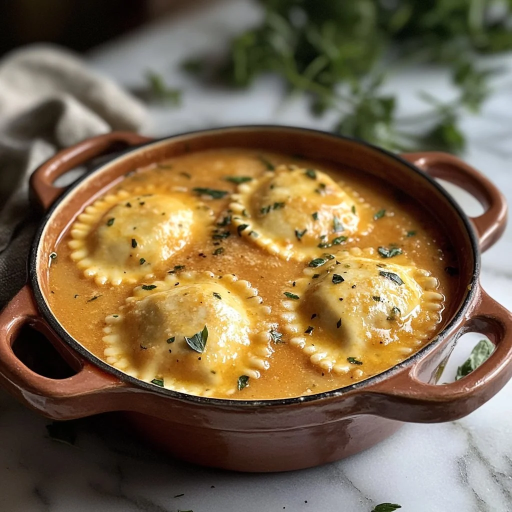 Délicieuse sauce pour ravioli faite maison