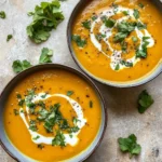 Soupe de courge butternut saine
