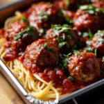 Spaghetti and meatballs