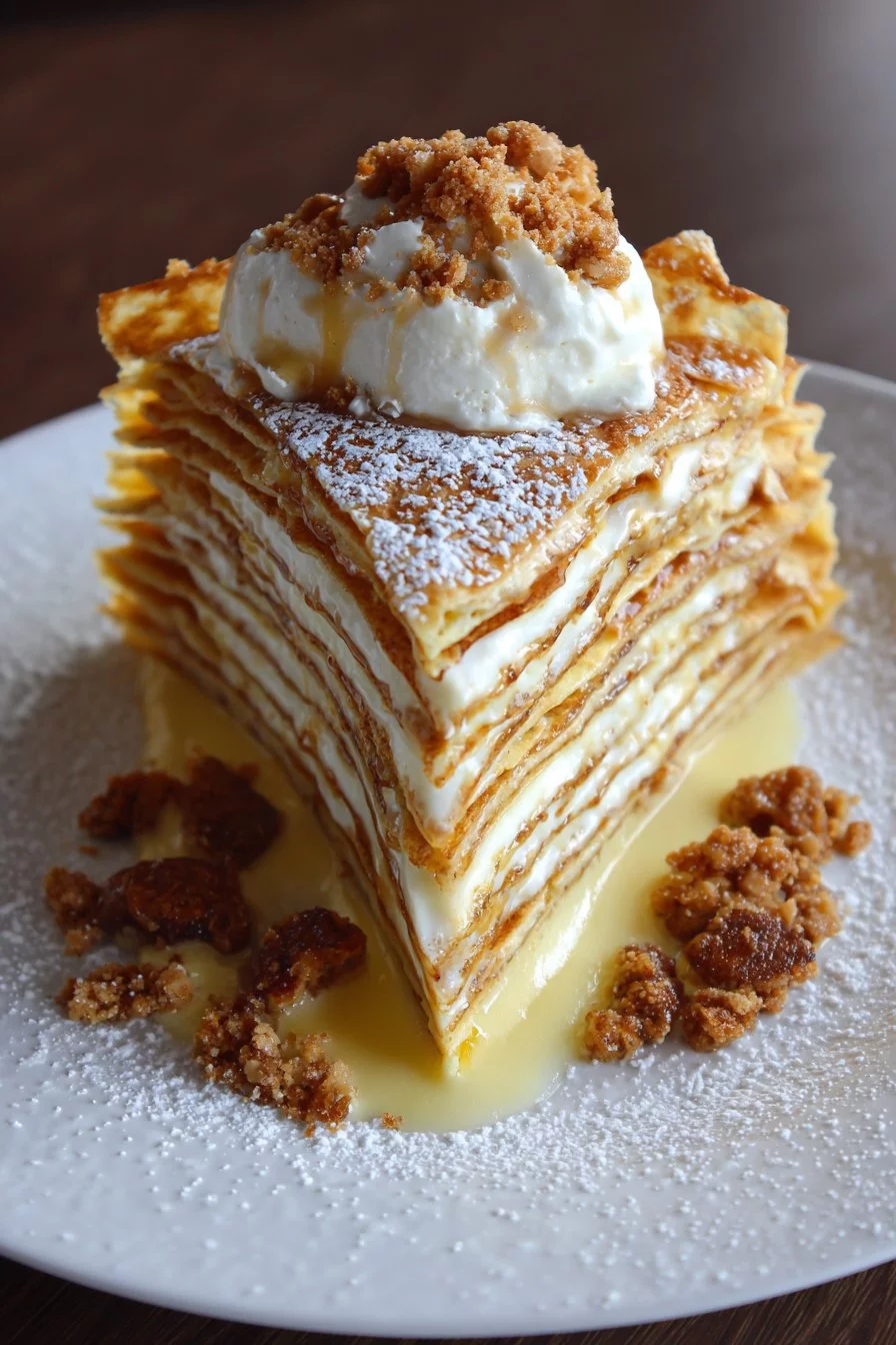 Gâteau de Crêpes Vanille & Spéculoos