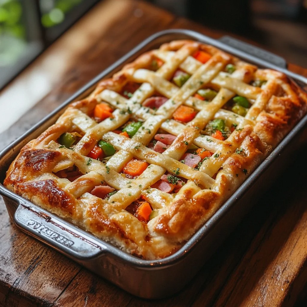 Tarte aux oignons maison avec une croûte dorée et des oignons caramélisés
