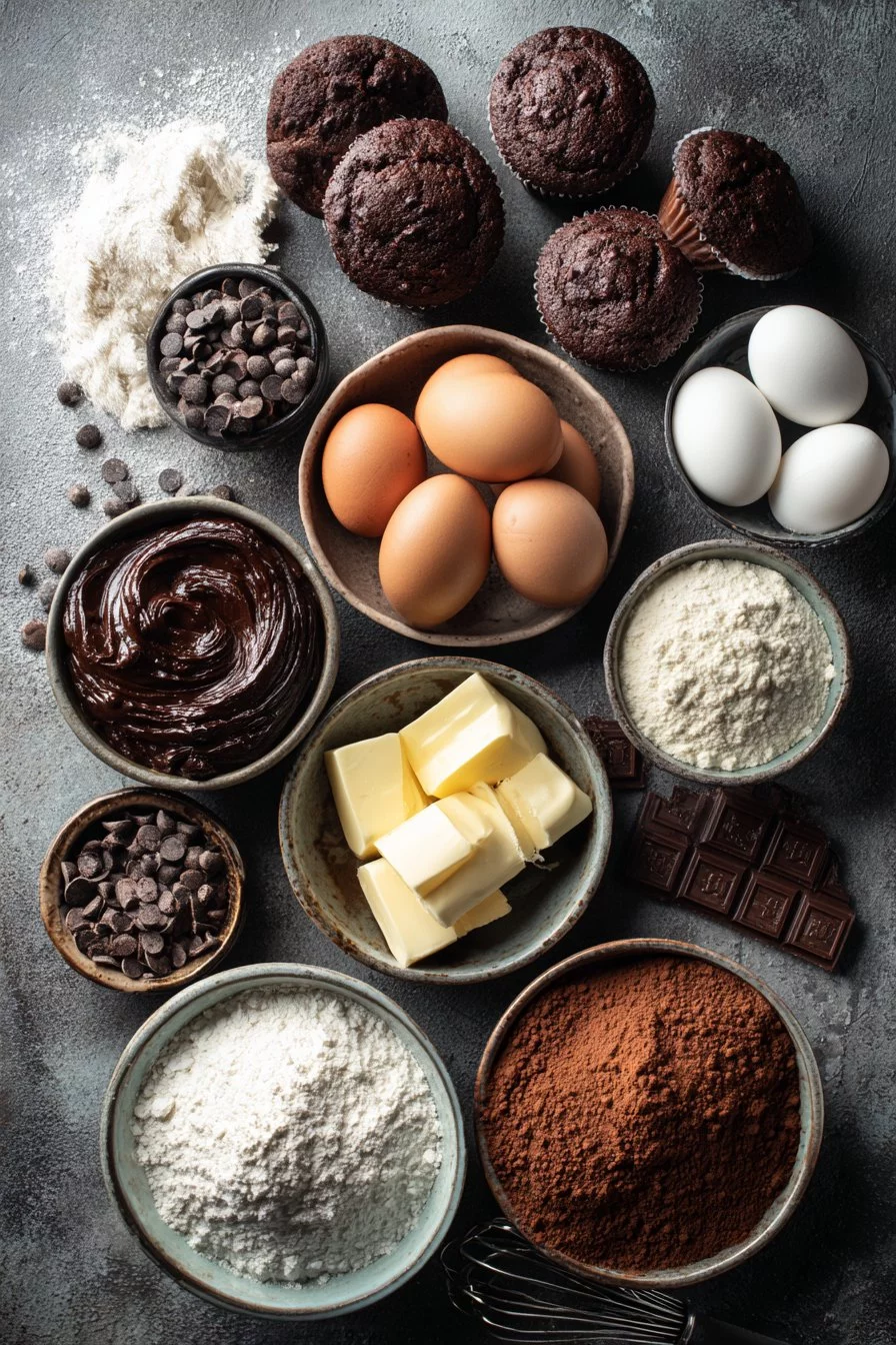 Muffins Chocolat et Pâte à Tartiner