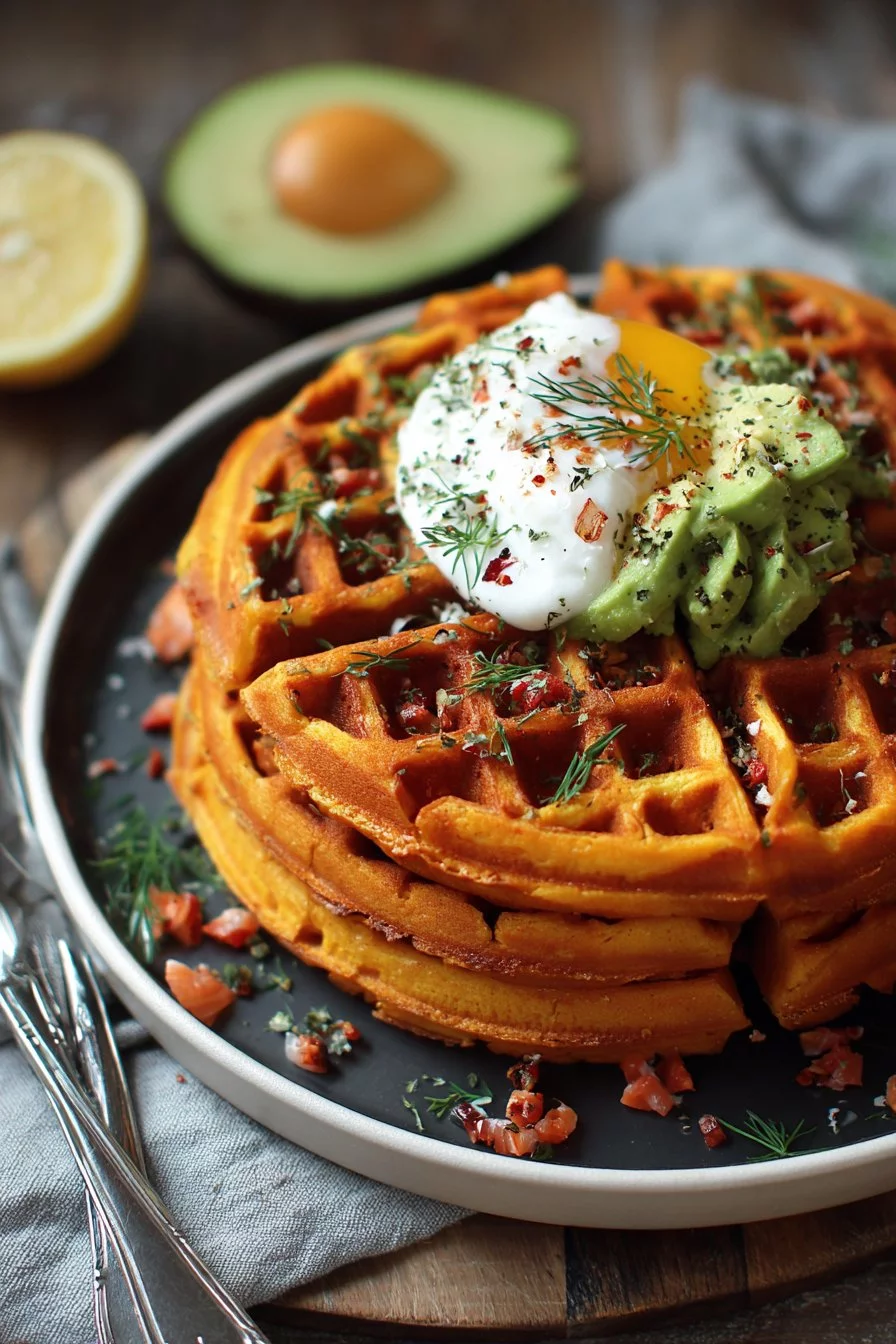 Gaufres de patates douces