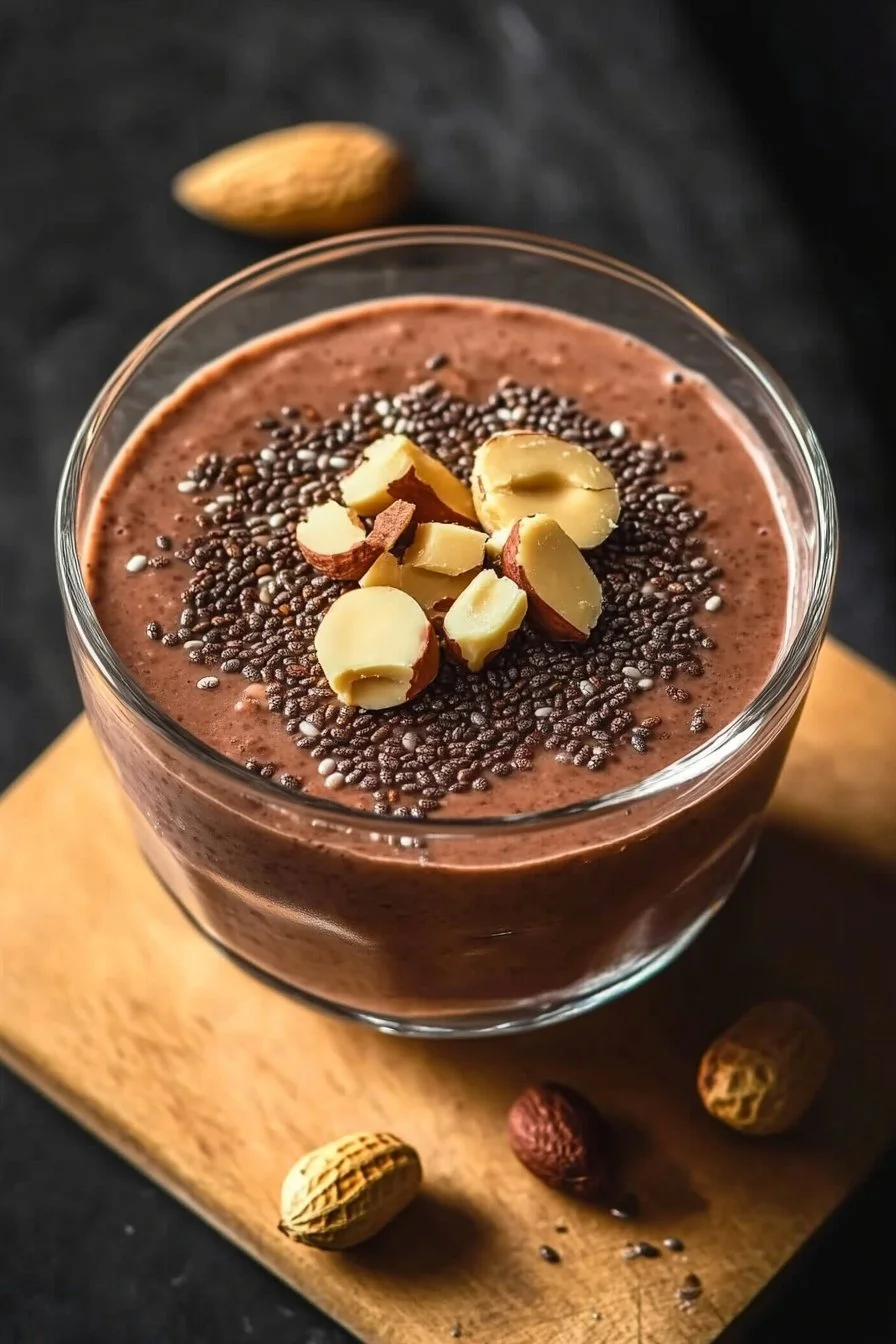 Chia Pudding with Cocoa and Peanut Butter
