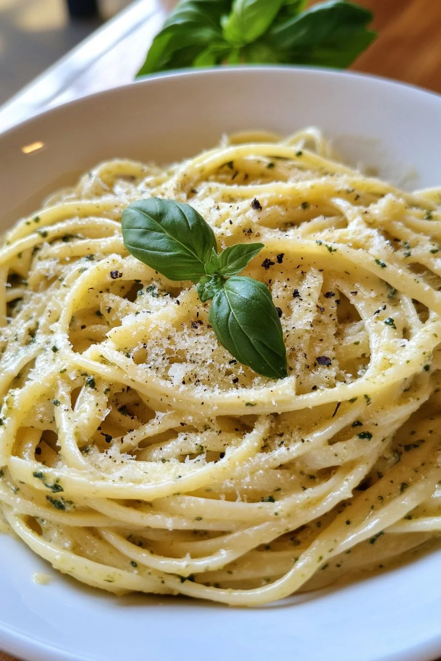 Pasta Crème et Pesto