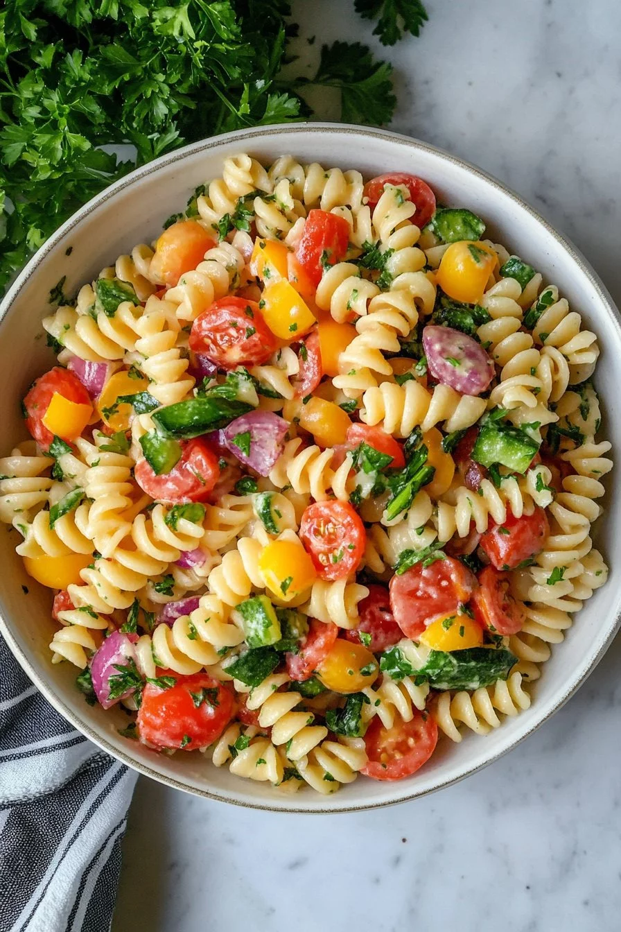 Salade de pâtes amish classique : une recette qui plaît à tout le monde - NewsBreak