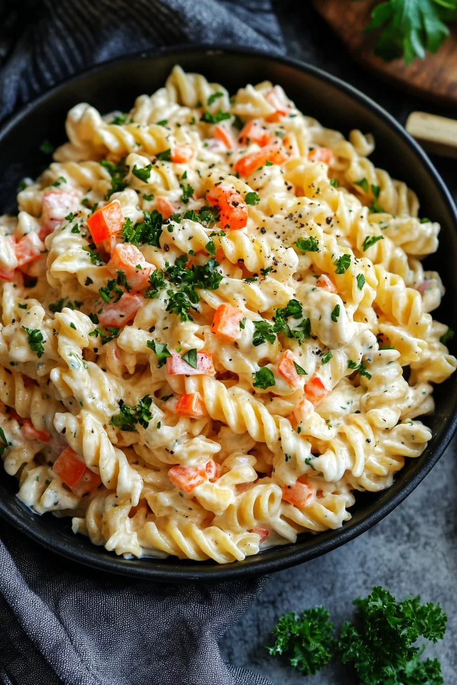 Salade de pâtes crémeuse