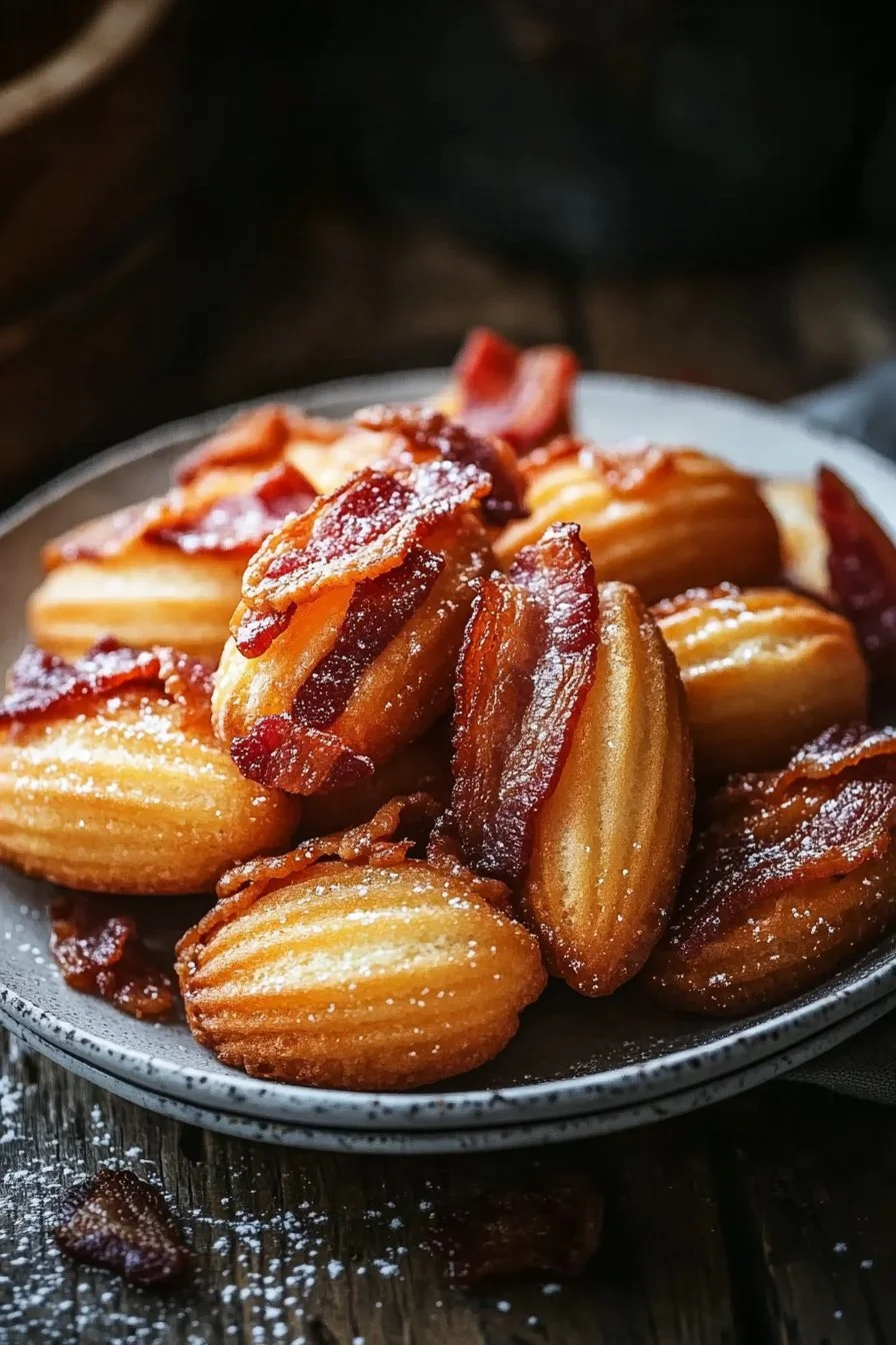 Madeleines Fondantes au Reblochon et Bacon