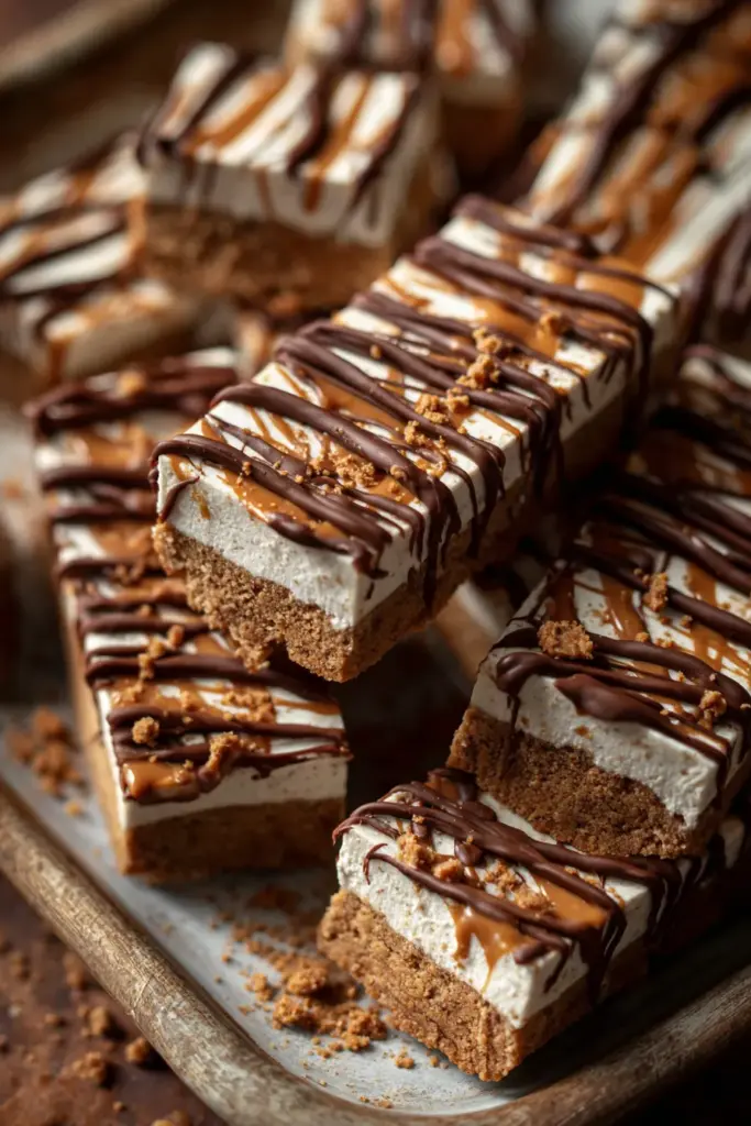 Desserts aux Flocons d'Avoine : Saveurs Réconfortantes et Gourmandises Saines 13 Barres de glace aux spéculoos
