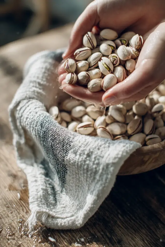 Les Desserts à la Pistache : Saveurs Délicates et Créations Gourmandes 7 Blanchir les pistaches