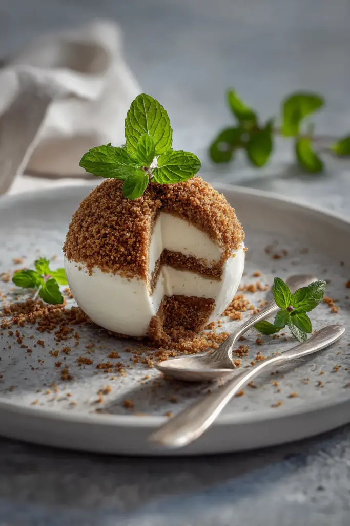 Desserts aux Flocons d'Avoine : Saveurs Réconfortantes et Gourmandises Saines 11 Bombe Speculoos Dessert