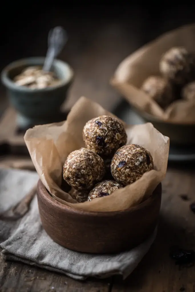 Desserts aux Flocons d'Avoine : Saveurs Réconfortantes et Gourmandises Saines 29 Boulées énergétiques garnies