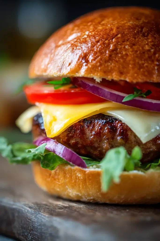 Burger gourmet maison