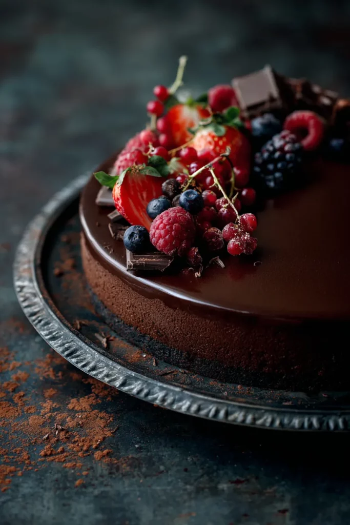 Cheesecake chocolat intense