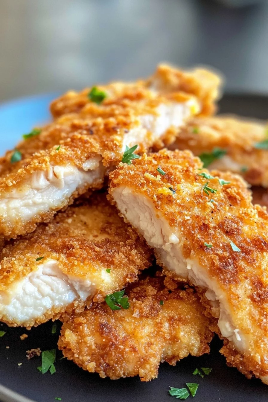 Filets de poulet croustillants