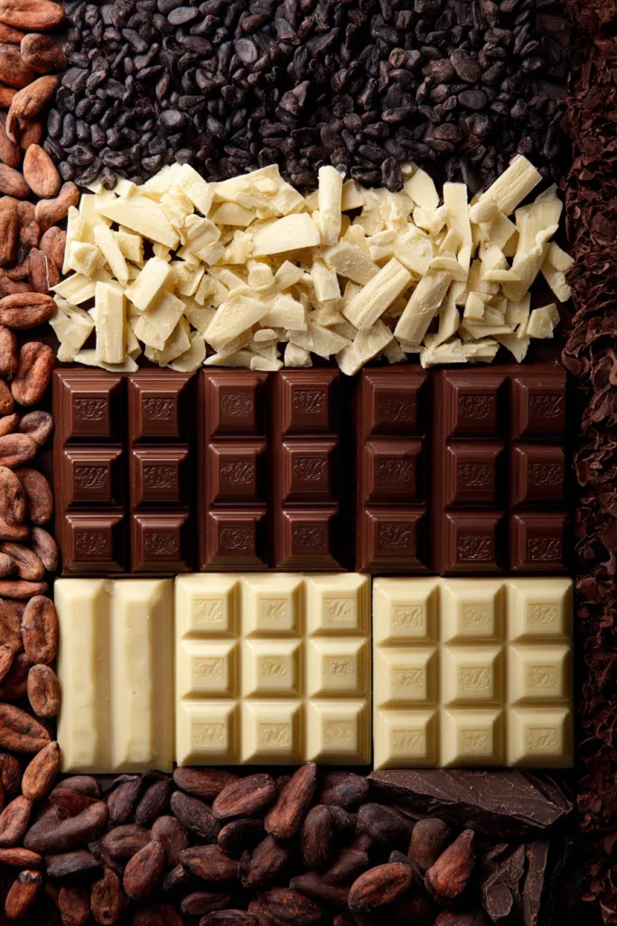 Chocolat noir, lait ou chocolat blanc