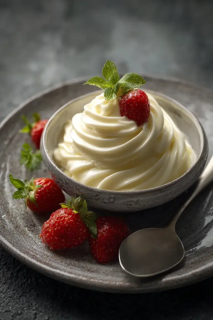 Desserts aux Flocons d'Avoine : Saveurs Réconfortantes et Gourmandises Saines 19 Crème de mascarpone stabilisée