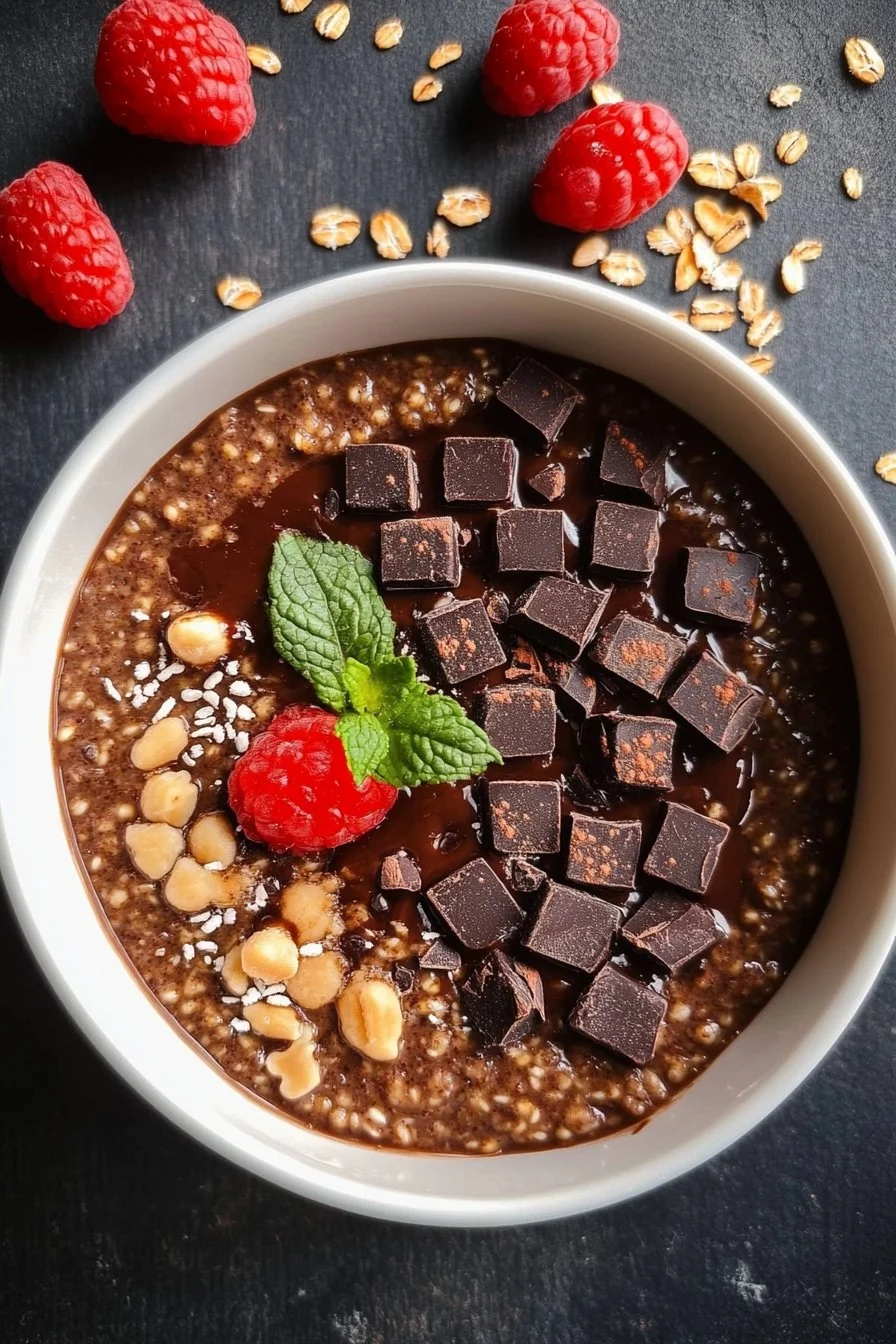 Porridge de millet au chocolat