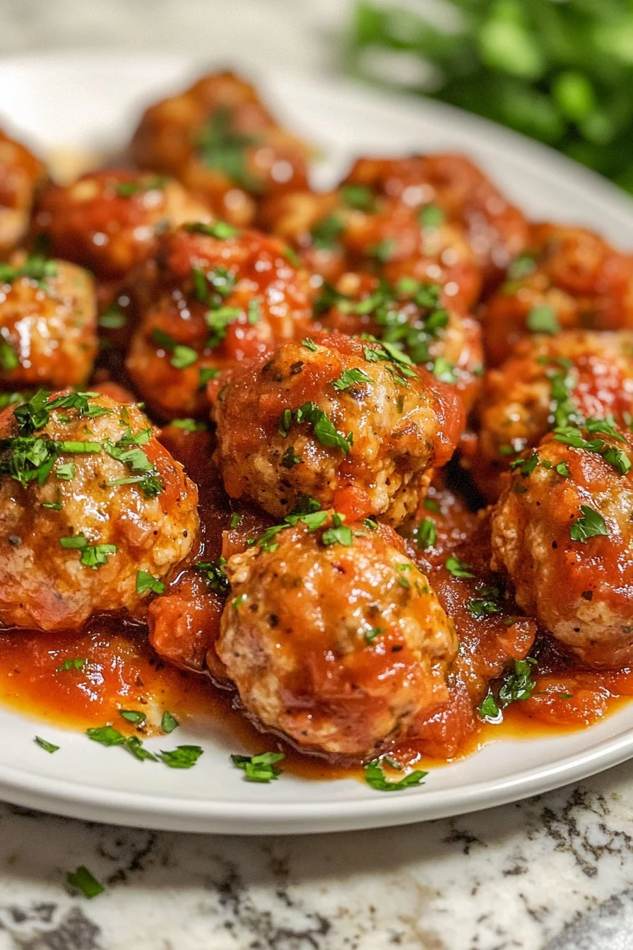 Boulettes de poulet sauce au poivre