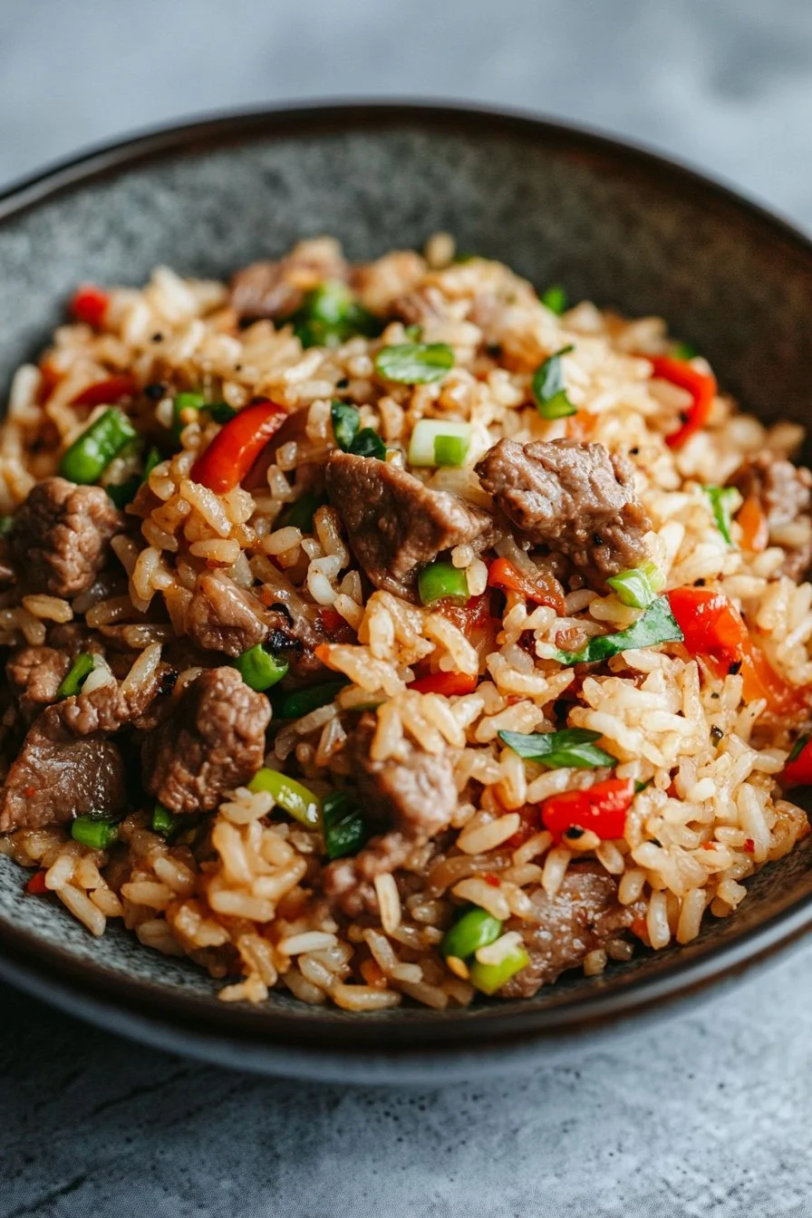 Bol Boeuf Poivron Riz
